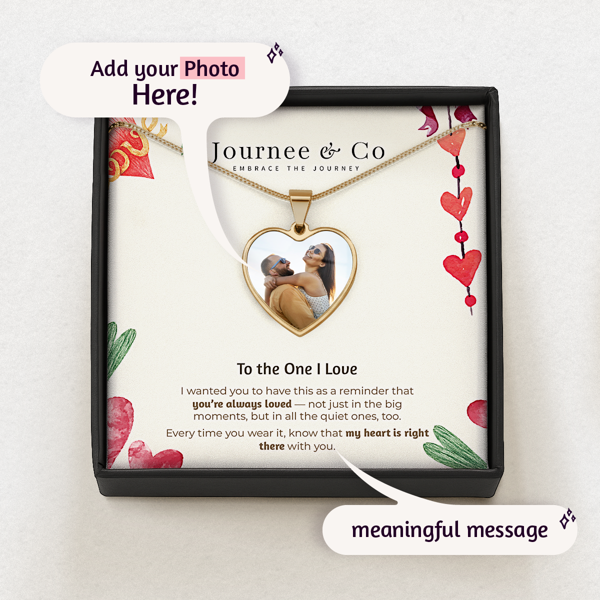 To the One I Love Personalized Keepsake