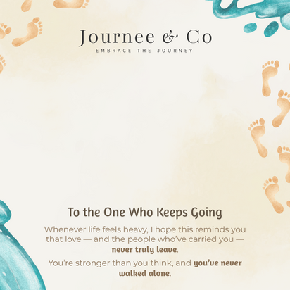 Footprints in the Sand Personalized Keepsake