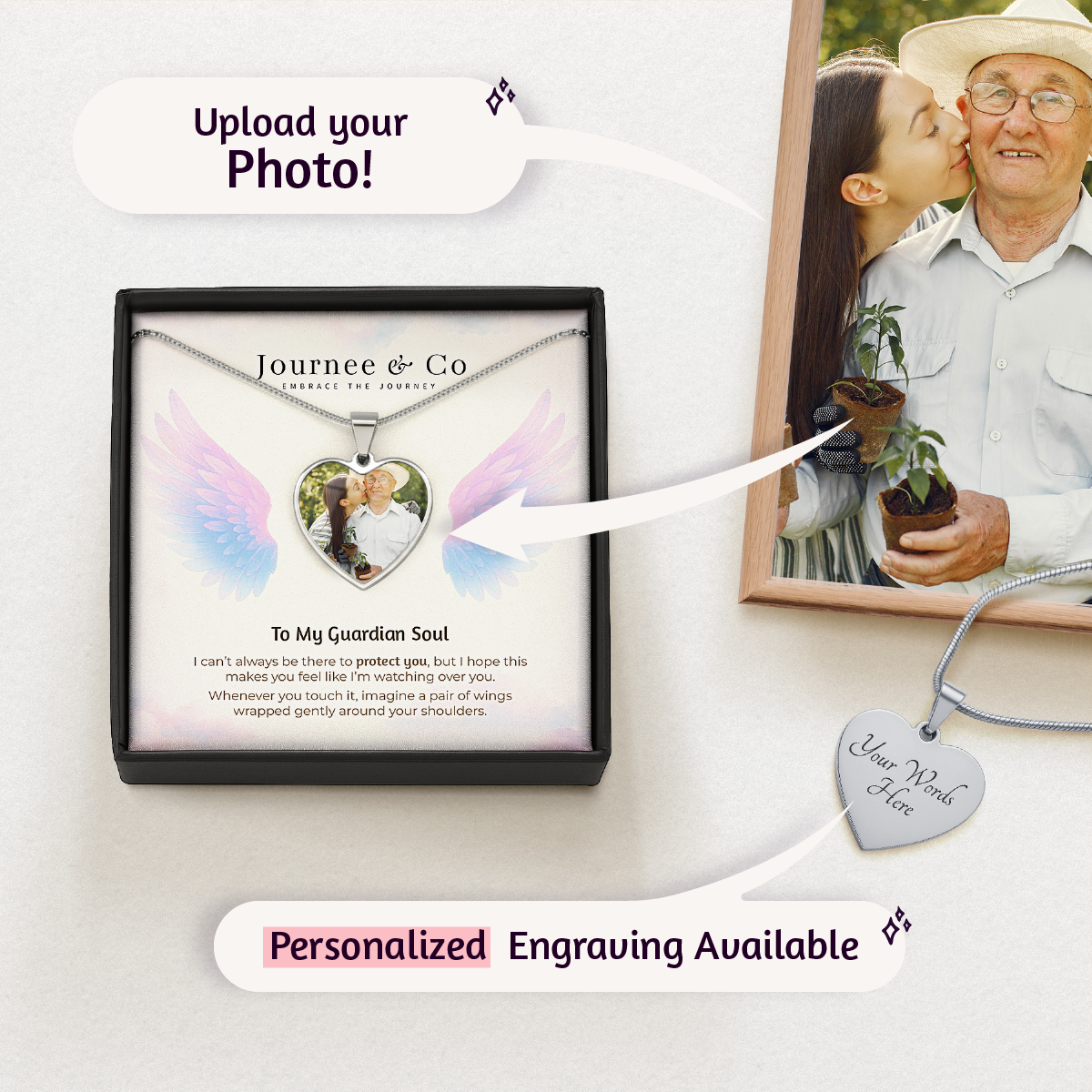 Angel Wing Personalized Keepsake