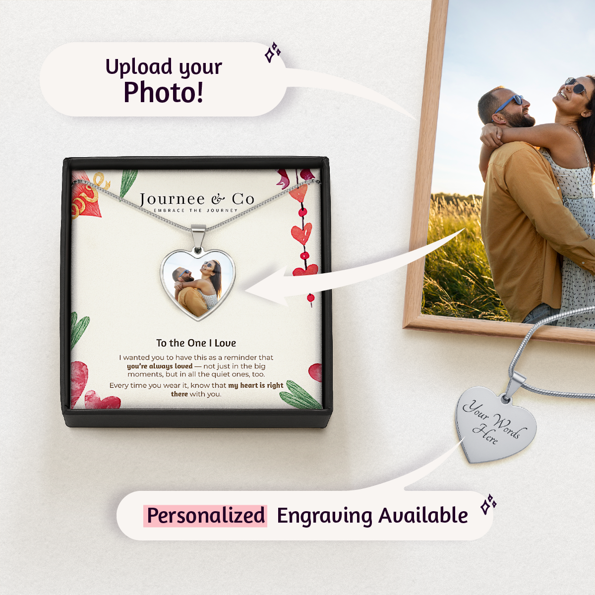 To the One I Love Personalized Keepsake